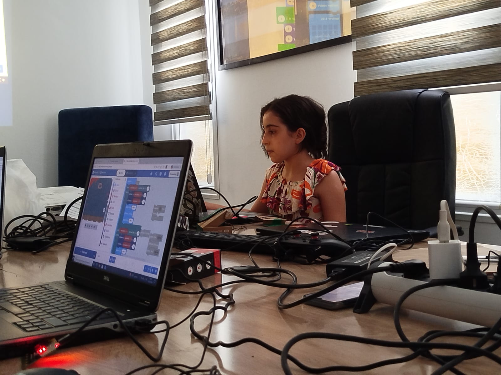 Élève de Spark Academy pendant un atelier de robotique